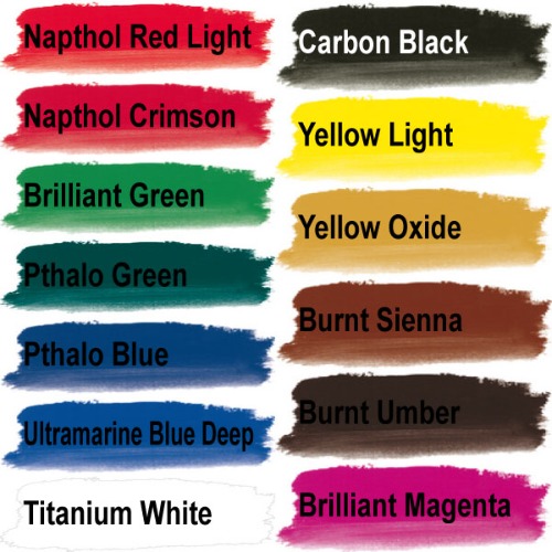 조소냐아크릴물감JS 13 Colors (20ml x 13)